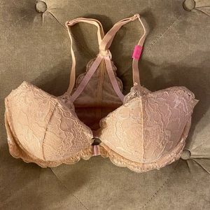 Pink lace bra. 34D
